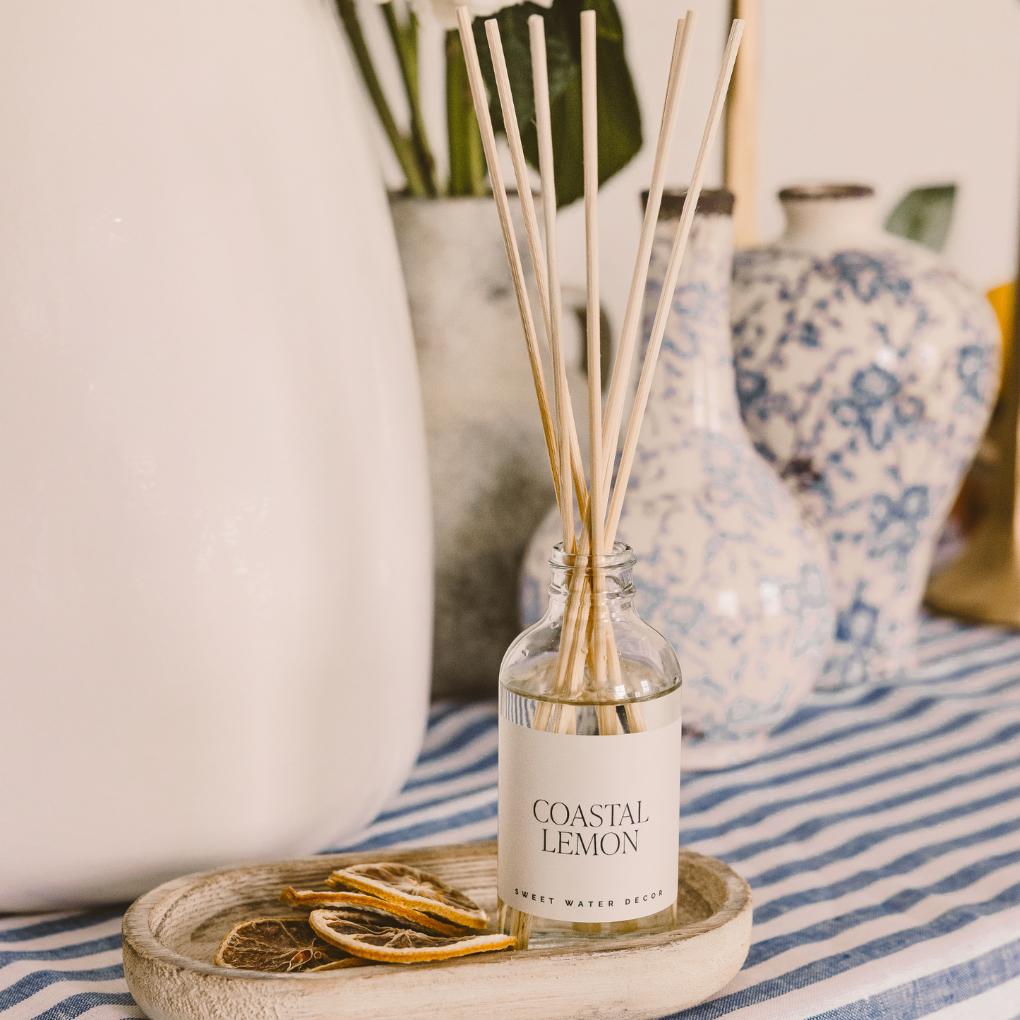 Sweet Water Decor - Coastal Lemon Reed Diffuser - Gifts & Home Decor