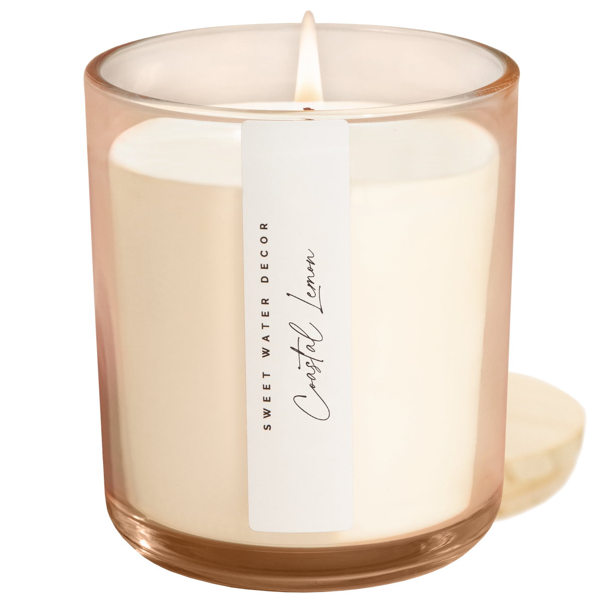 Coastal Lemon 12 oz Soy Candle - Home Decor and Gifts