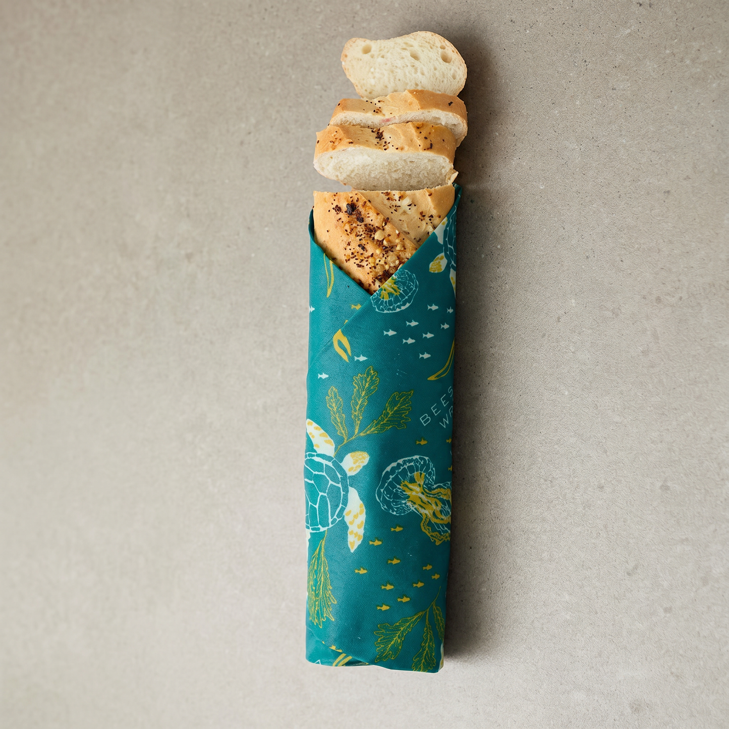 Bees Wrap Beeswax Reusable Bread Wrap - Oceans Print