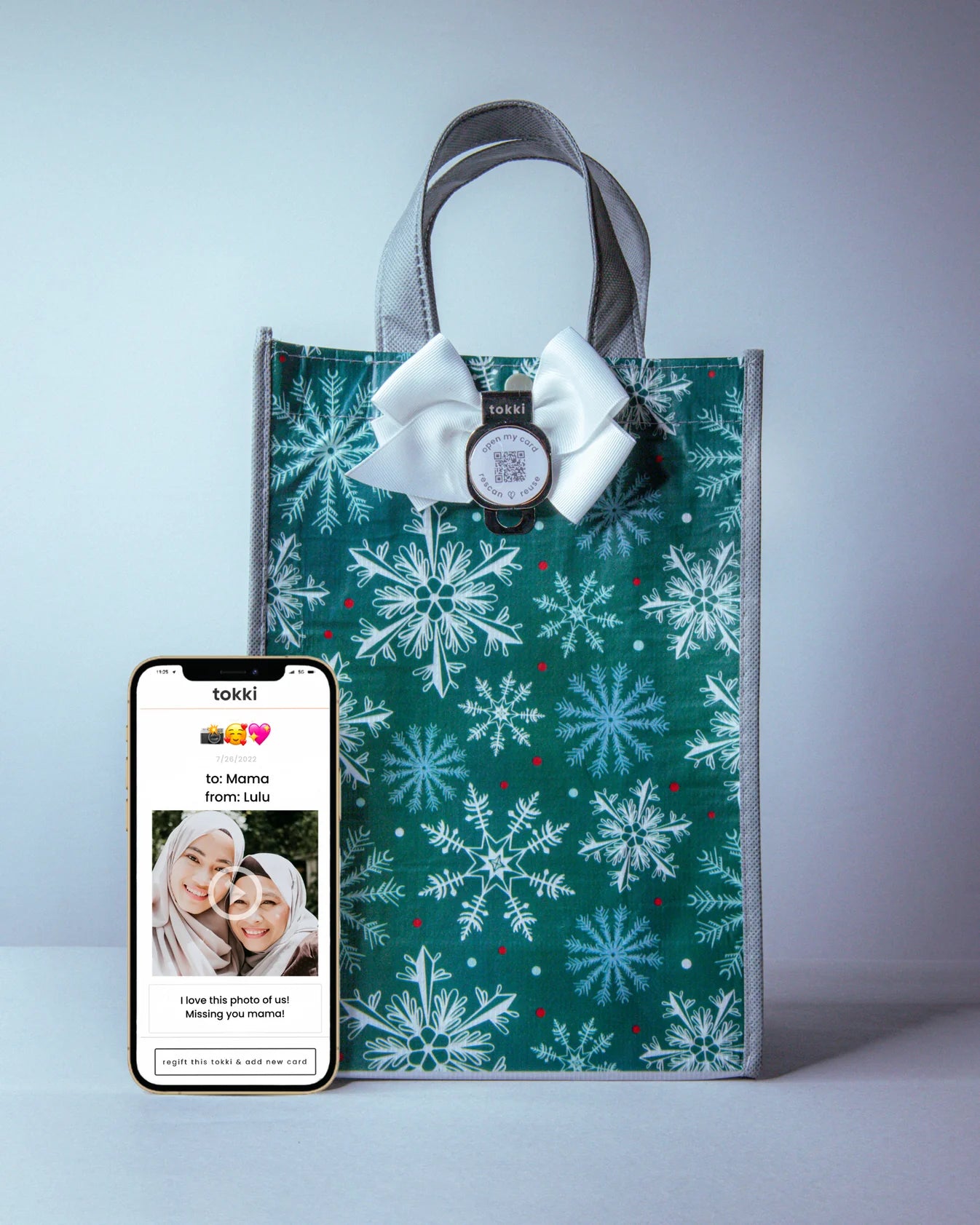 QR Code Video Message Gift Bag | Believe | Medium Bag