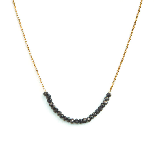 Delicate Necklace | Black & Gold