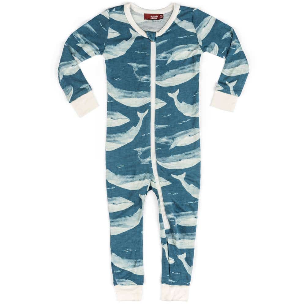 Blue Whale Bamboo 2-way Zip Coverall