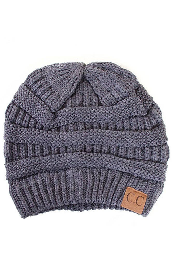 C.C Ribbed Kit Solid Color Beanie: New Olive