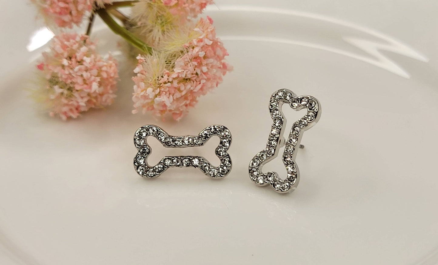 Dog Bone Post Earring