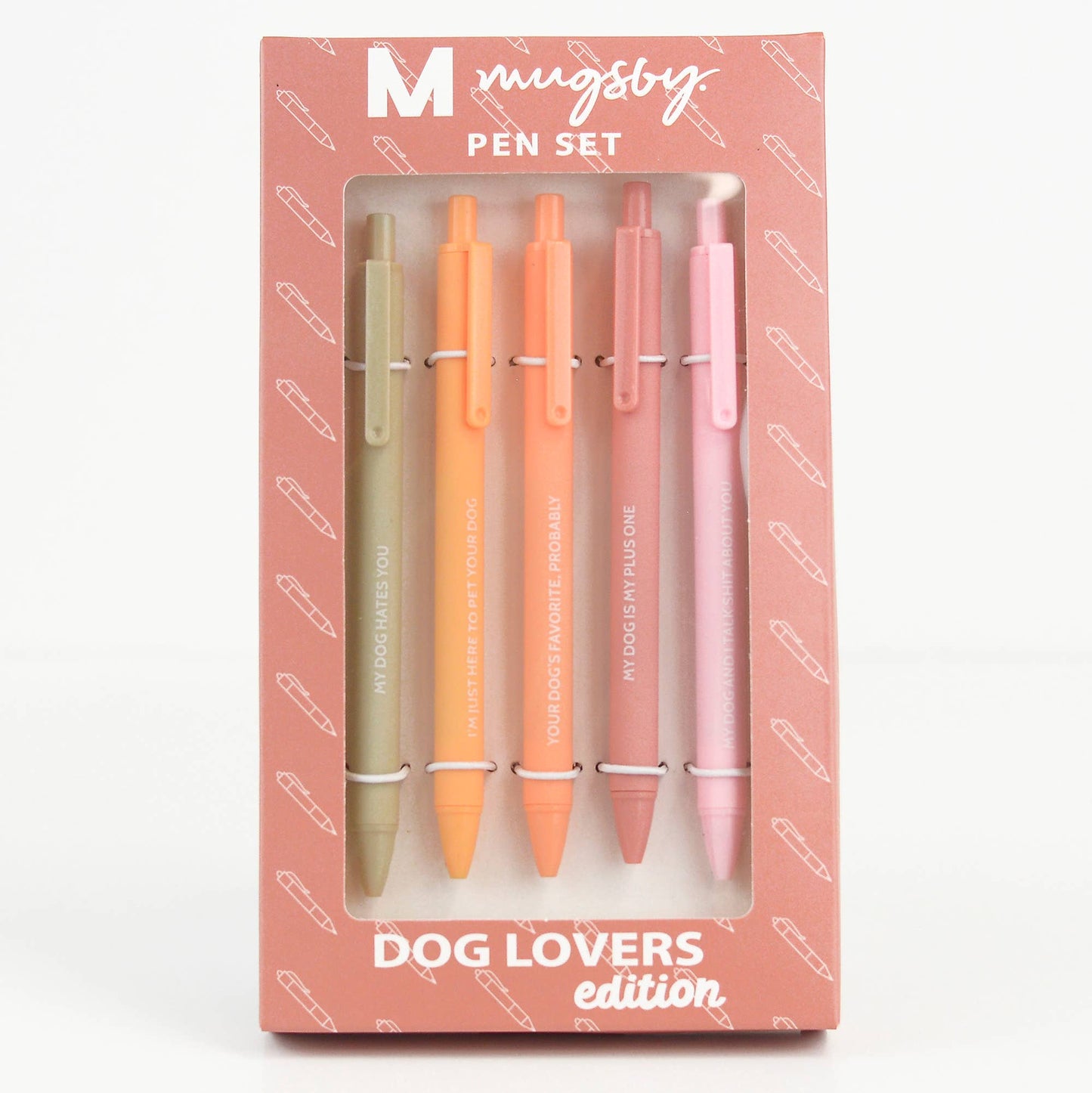 Mugsby - Dog Lover Pen Set Edition, Pens, Pen Set, Funny Pens