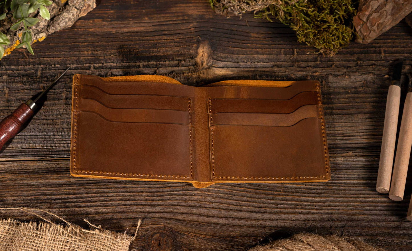 Leathe Bifold Wallet | Handmade