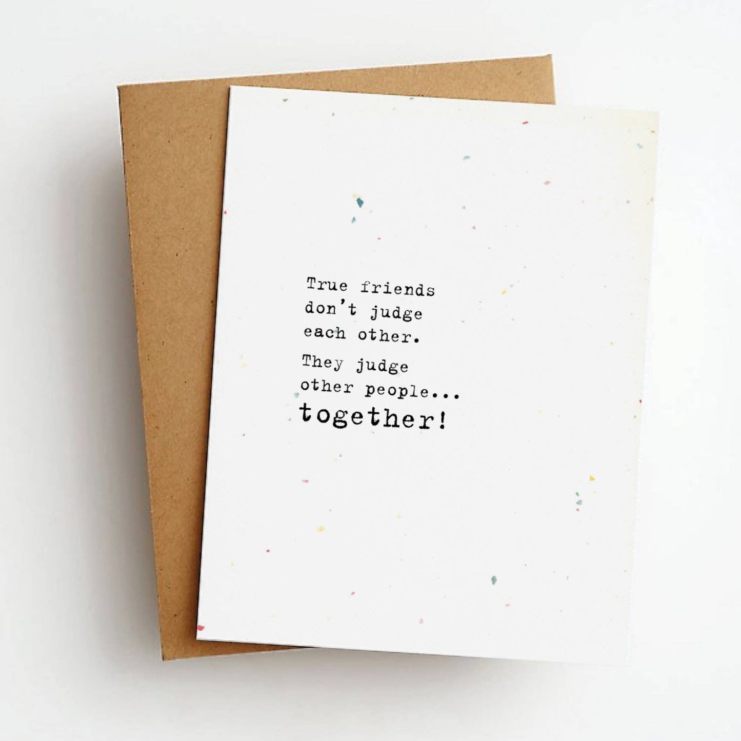 Judge Together Funny Friendship Greeting Card