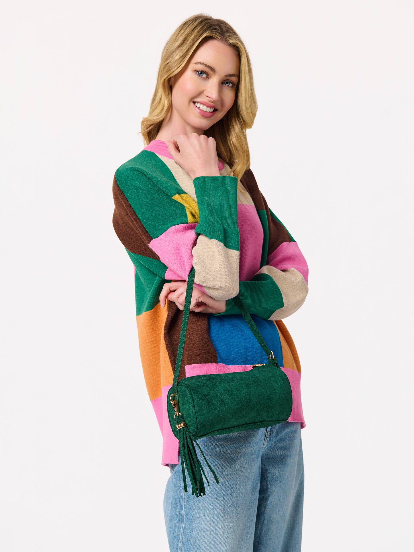 KYLIE BARREL SHOULDER BAG