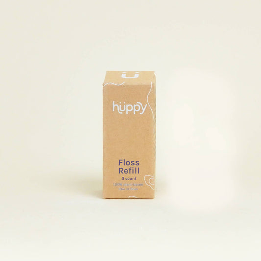 Huppy - Vegan Dental Floss | Mint  | Refills | 2-Pack