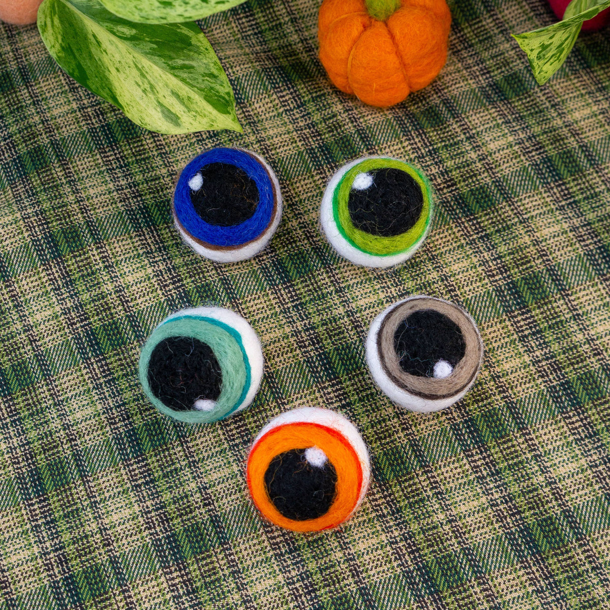 Spooky Eyeball Eco Toys/Fresheners Set of 5