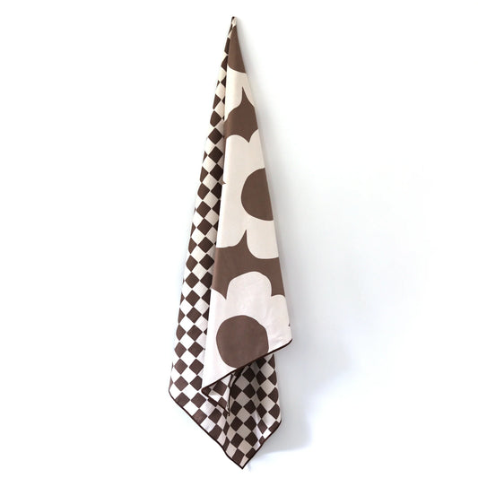 Checkmate Brown Pool Towel