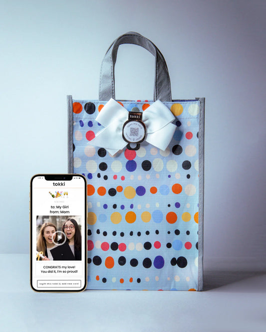 QR Code Video Message Gift Bag | Cheers | Medium Bag