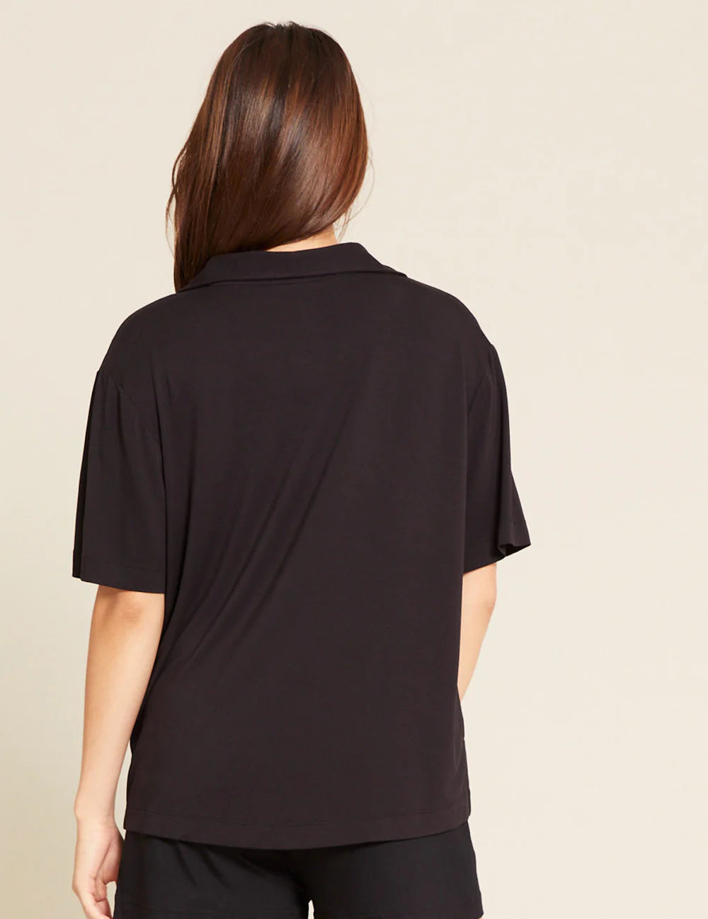 Goodnight Collared Short Sleeve Sleep Shirt