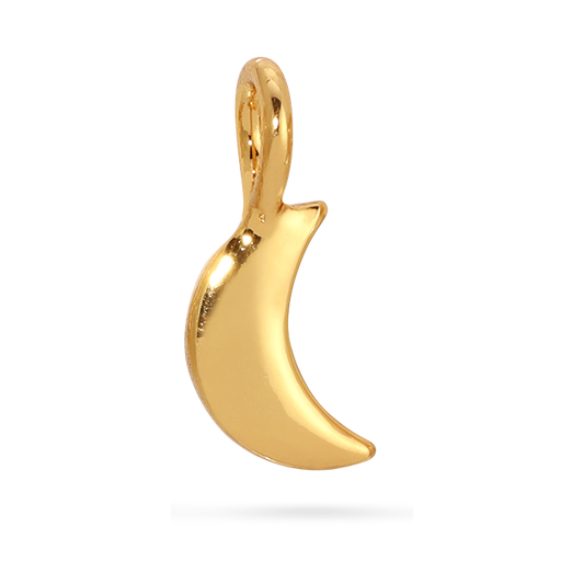 Lucky Feather - Charm Garden - Moon Charm - Gold