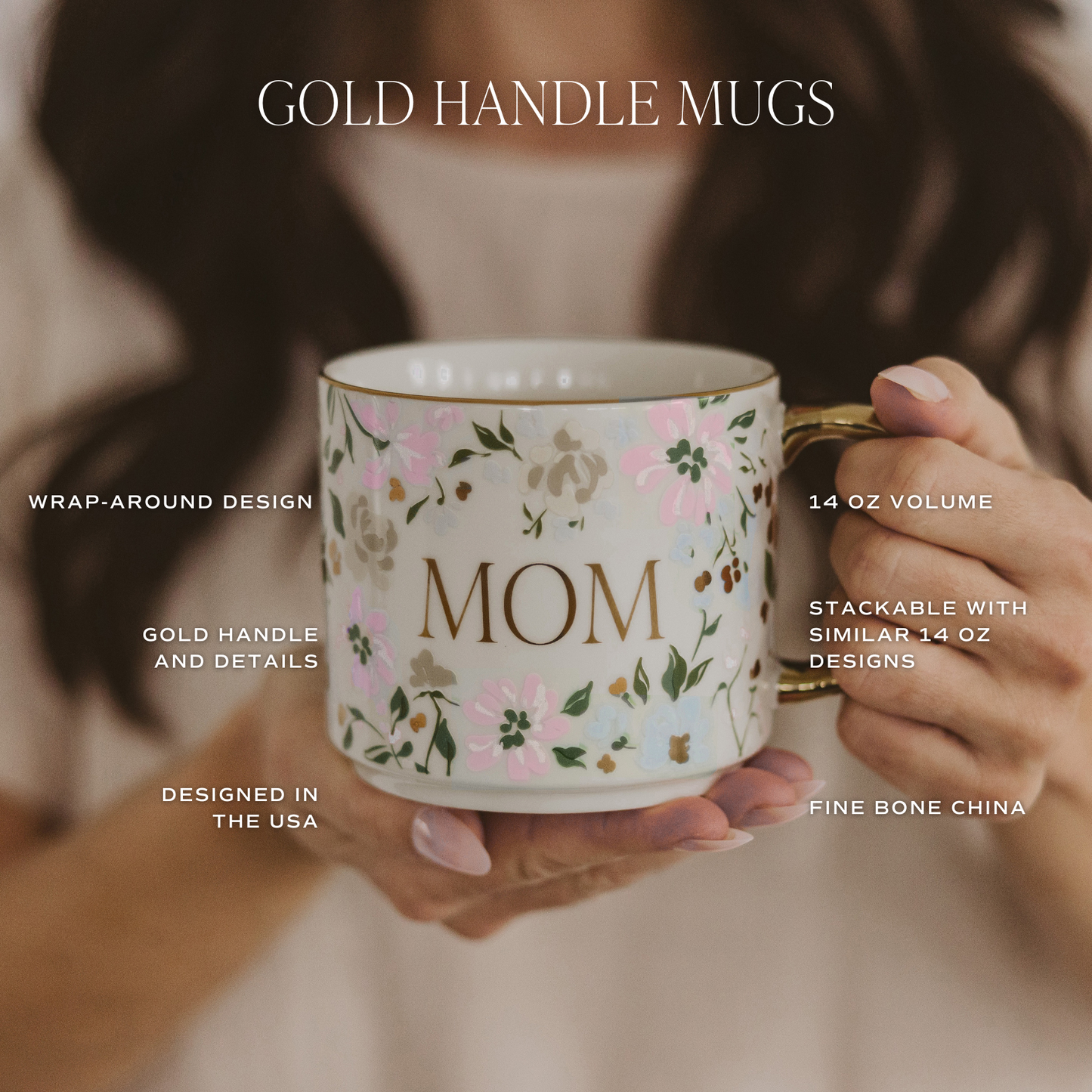 *NEW* Floral Quilt Coffee Mug - Spring Decor & Gifts