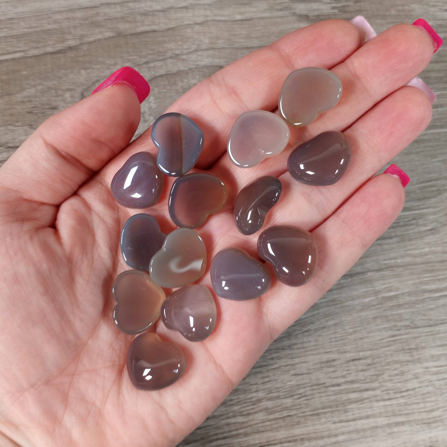 Gemstone Flat Back Heart 3/4 Inch – Bulk Crystal Cabochons
