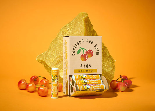 Kids Beeswax Lip Balm Display – Cherry (24-Count)
