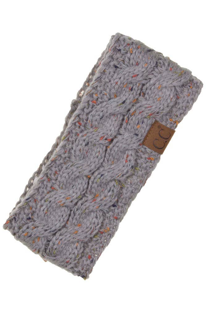 C.C Chunky Knit Confetti Sherpa Lined Headband