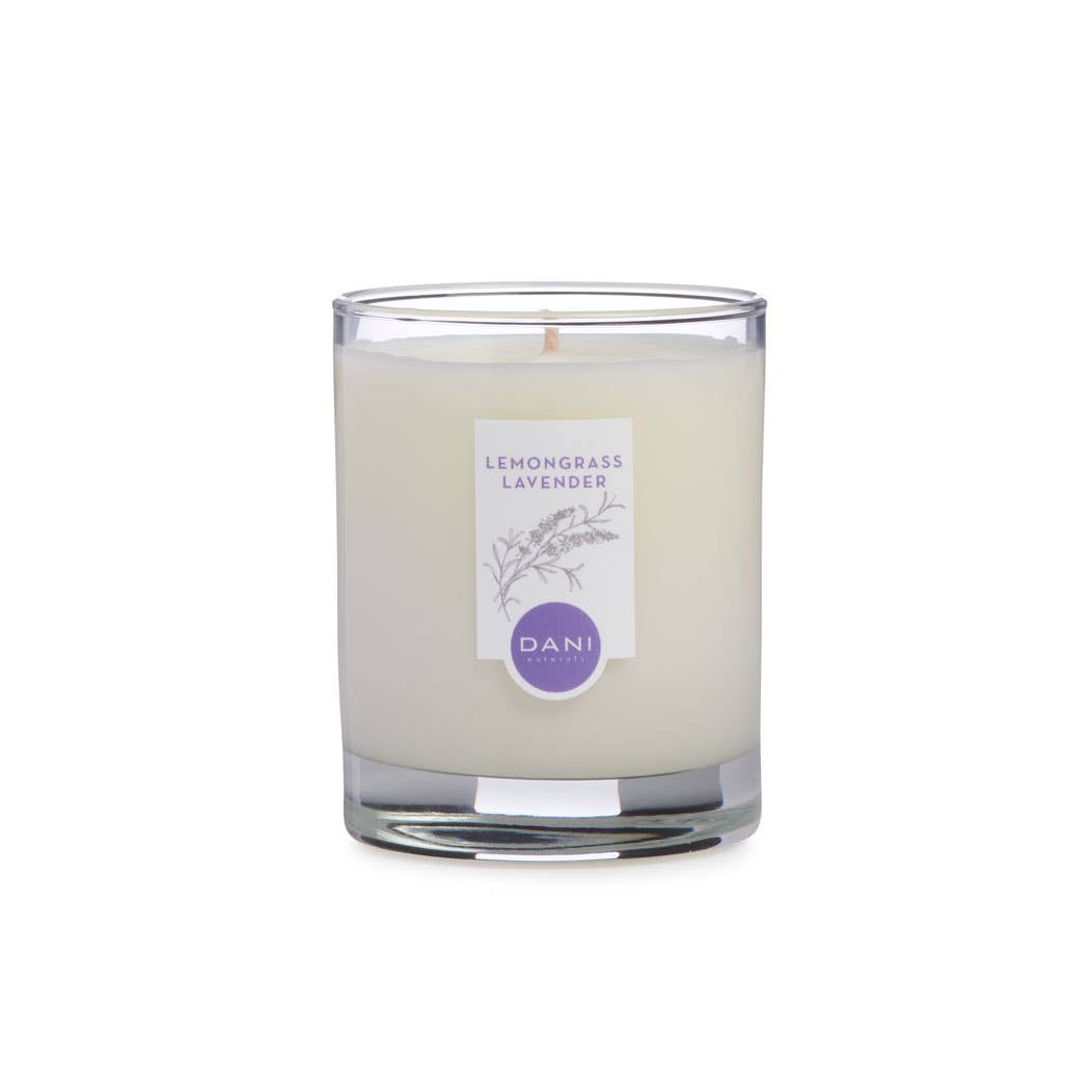 7.5oz Glass Candle, Lemongrass Lavender