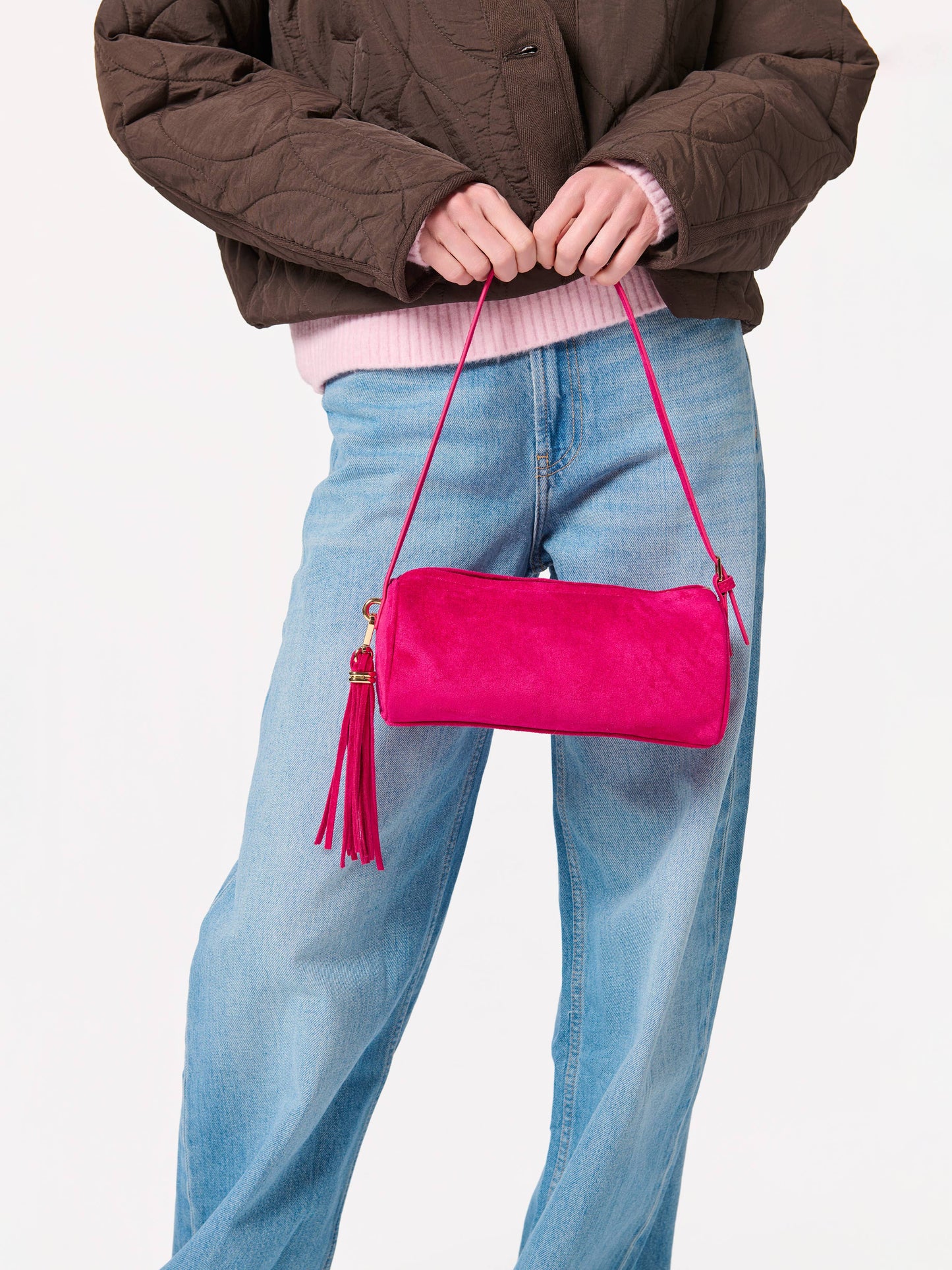 KYLIE BARREL SHOULDER BAG