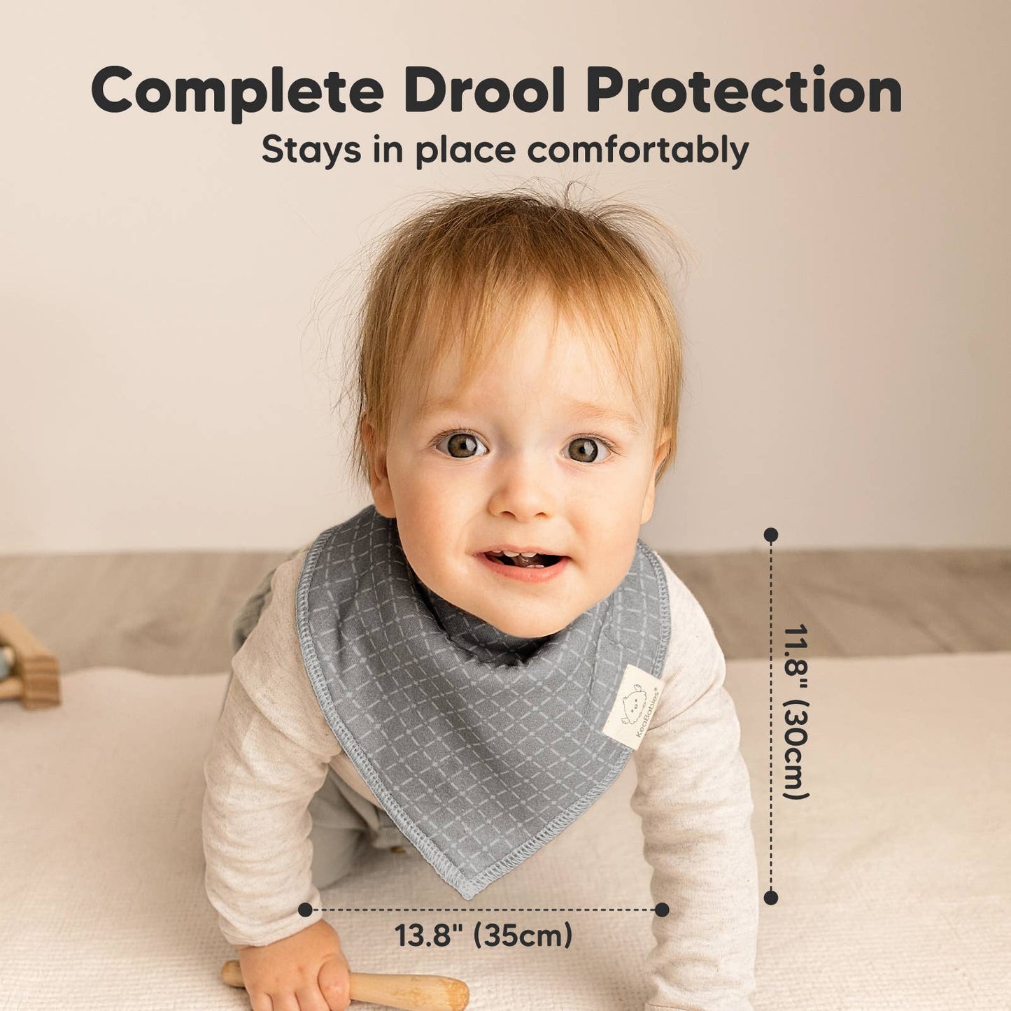 8-pack Baby Bandana Bibs for Boys and Girls