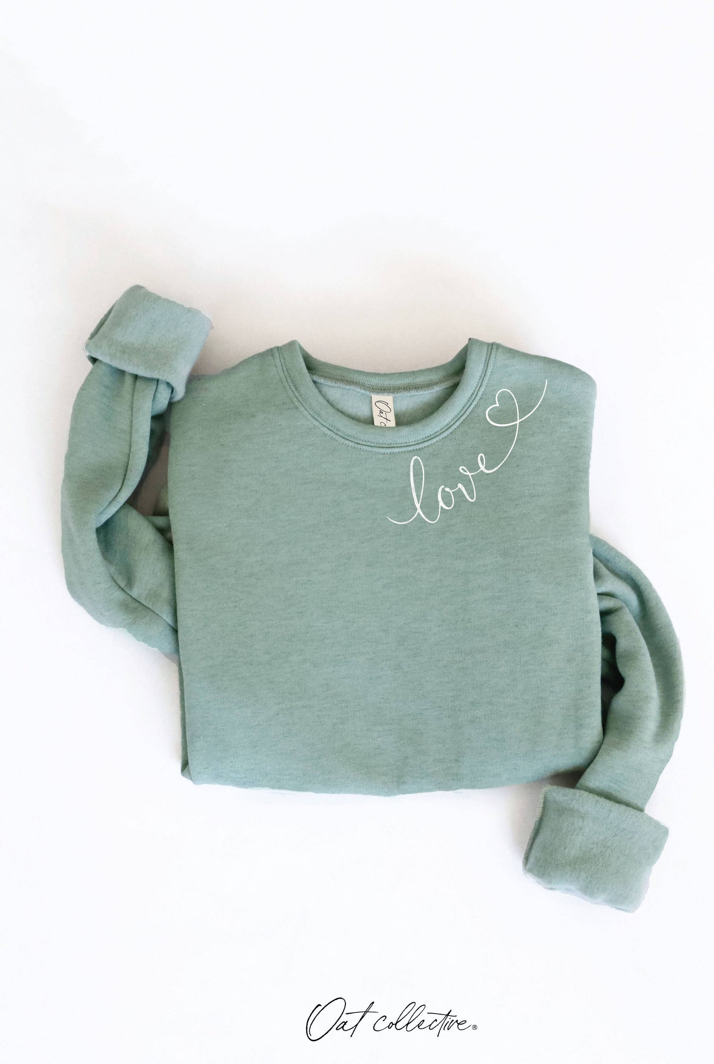LOVE HEART NECKLINE Graphic Sweatshirt