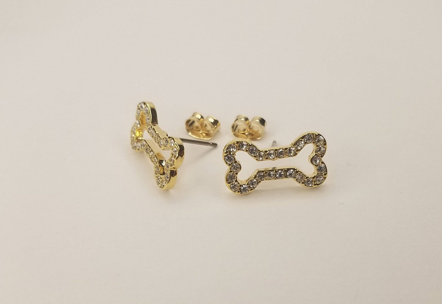Dog Bone Post Earring