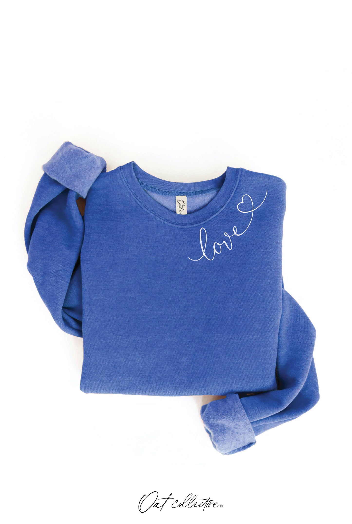 LOVE HEART NECKLINE Graphic Sweatshirt