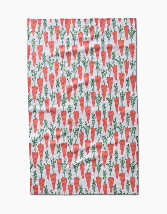 Geometry - Spring Carrot Hill Tea Towel