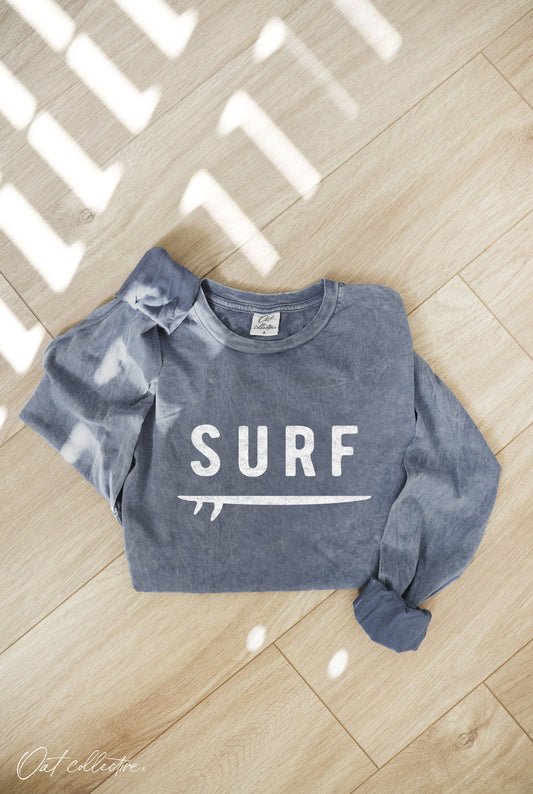 SURF Mineral Washed Long Sleeve Graphic
