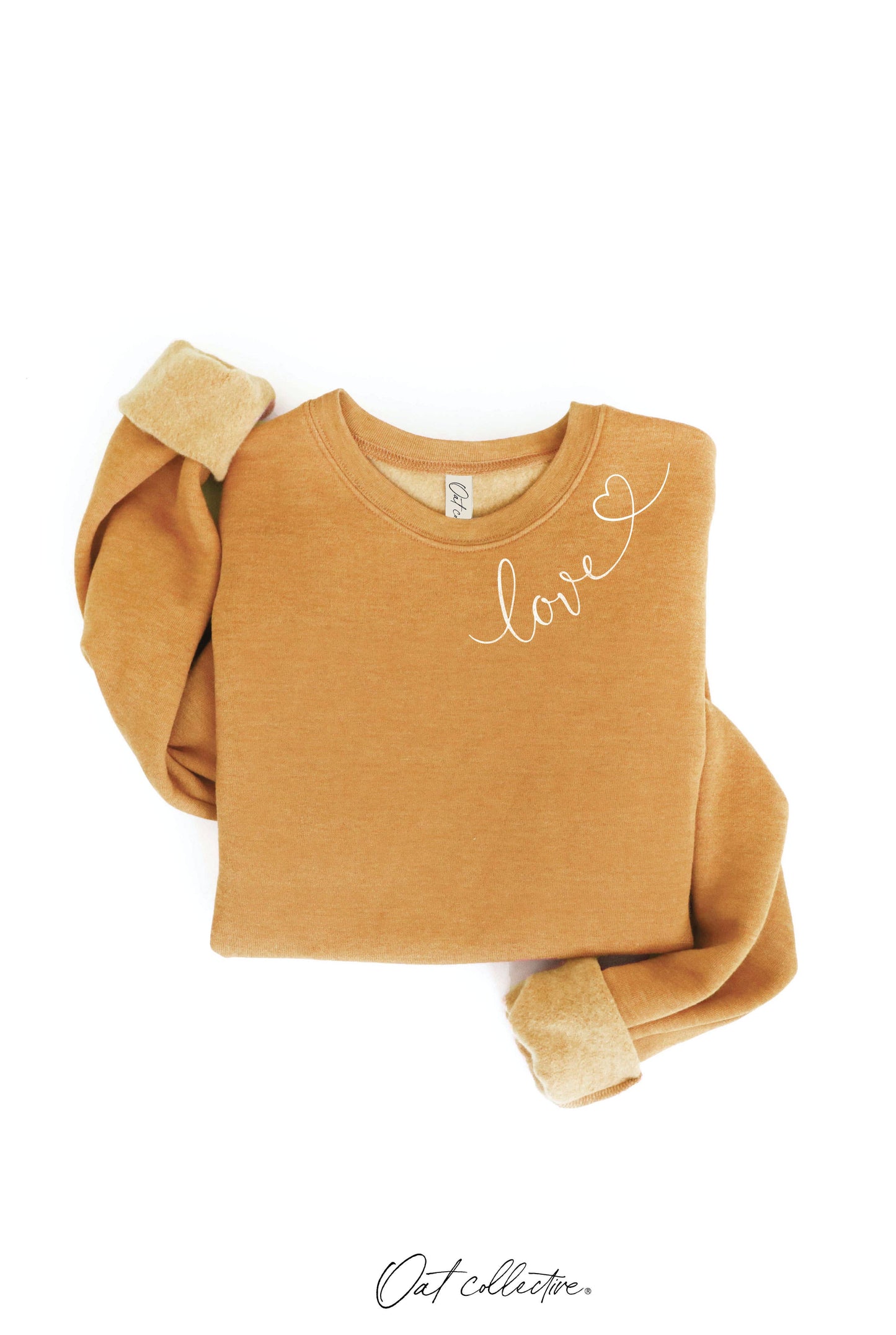 LOVE HEART NECKLINE Graphic Sweatshirt