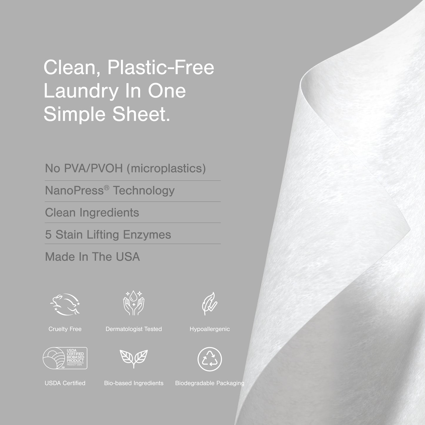 Laundry Detergent Sheets Plastic Free - Sport Scent