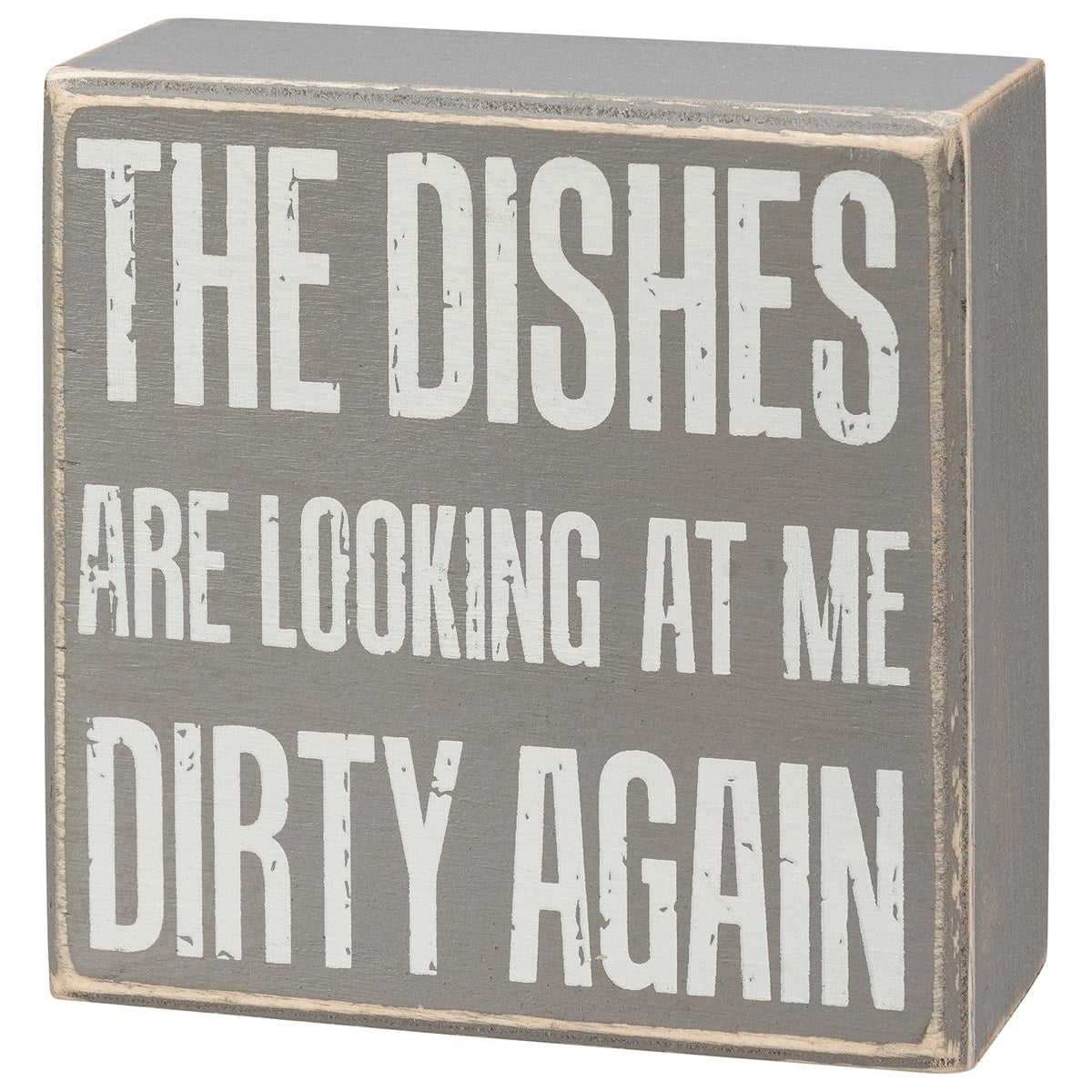 The Dishes are Looking at me Dirty Wood Sign