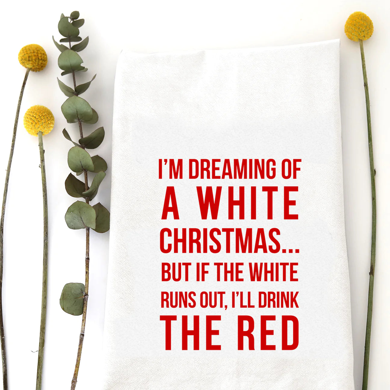 Tea Towel | Dreaming of a White Christmas