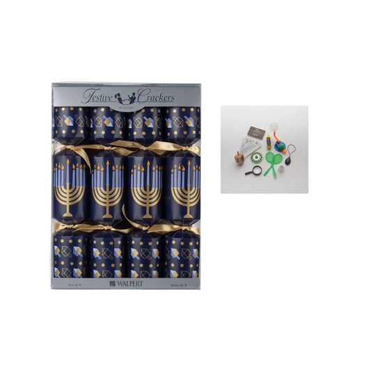 Holiday Party Crackers | Menorah & Dreidel