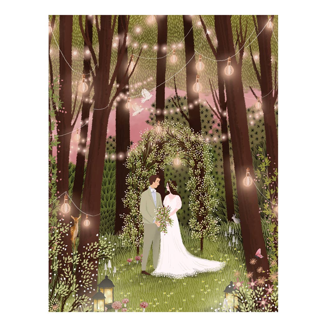 Studio Eleven Papers - Enchanted Woodland Wedding Card