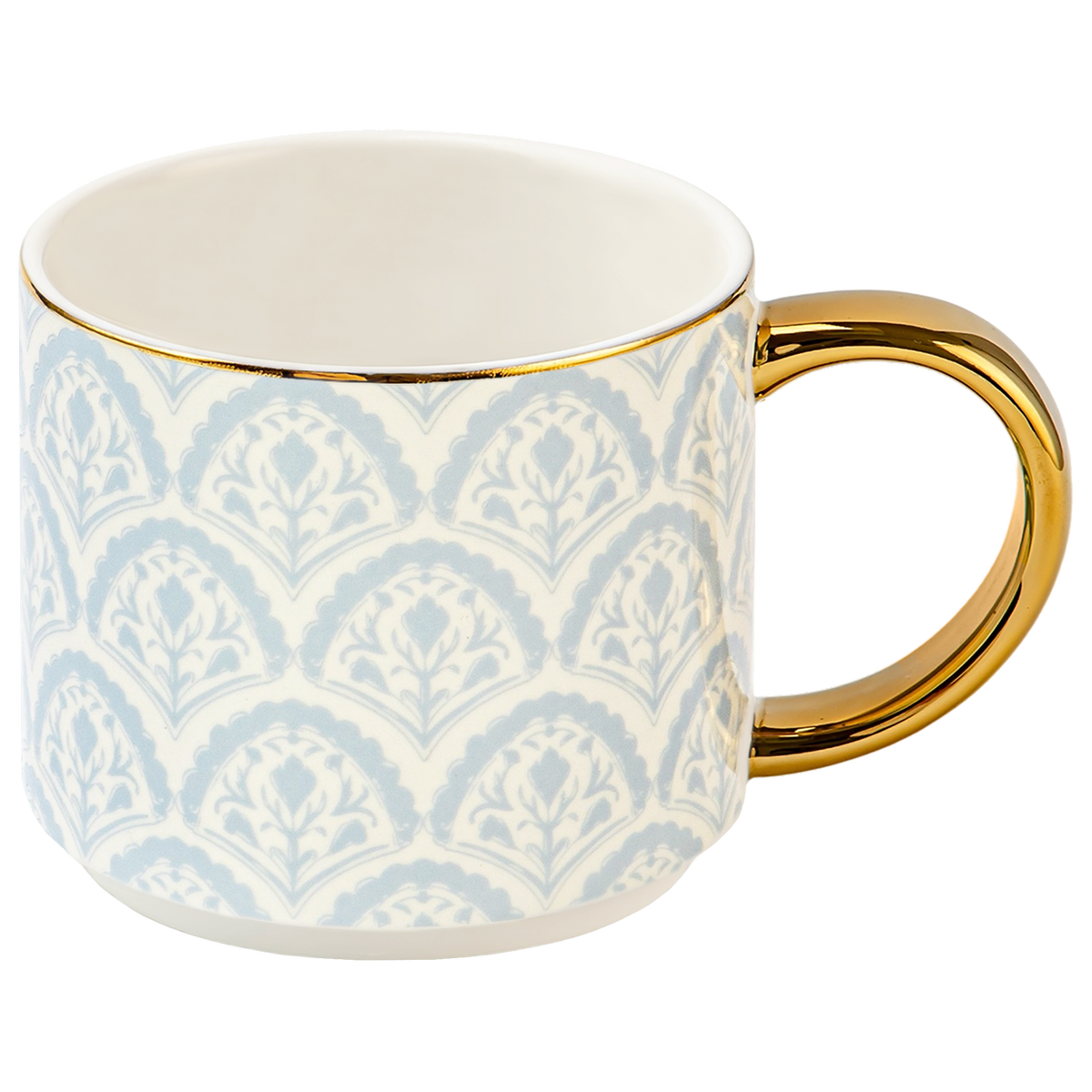 Blue Fan Quilt Coffee Mug - Home Decor & Gifts
