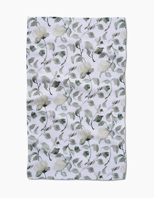 Geometry - Spring Floral Blossoms Tea Towel