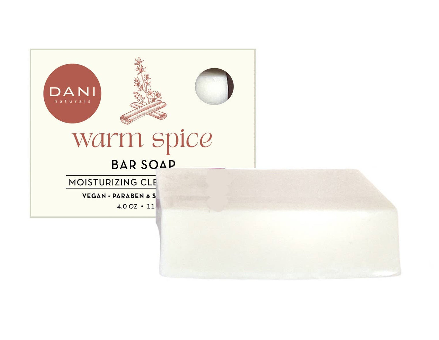 DANI Naturals - Holiday Limited Edition - 4oz Bar Soap - Warm Spice