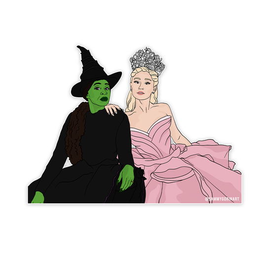 Wicked | Elphaba + Galinda  Sticker