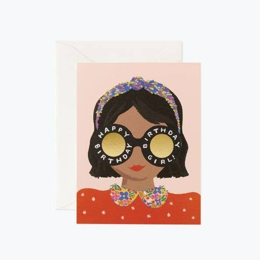 Rifle Paper Co. - Headband Birthday Girl Card