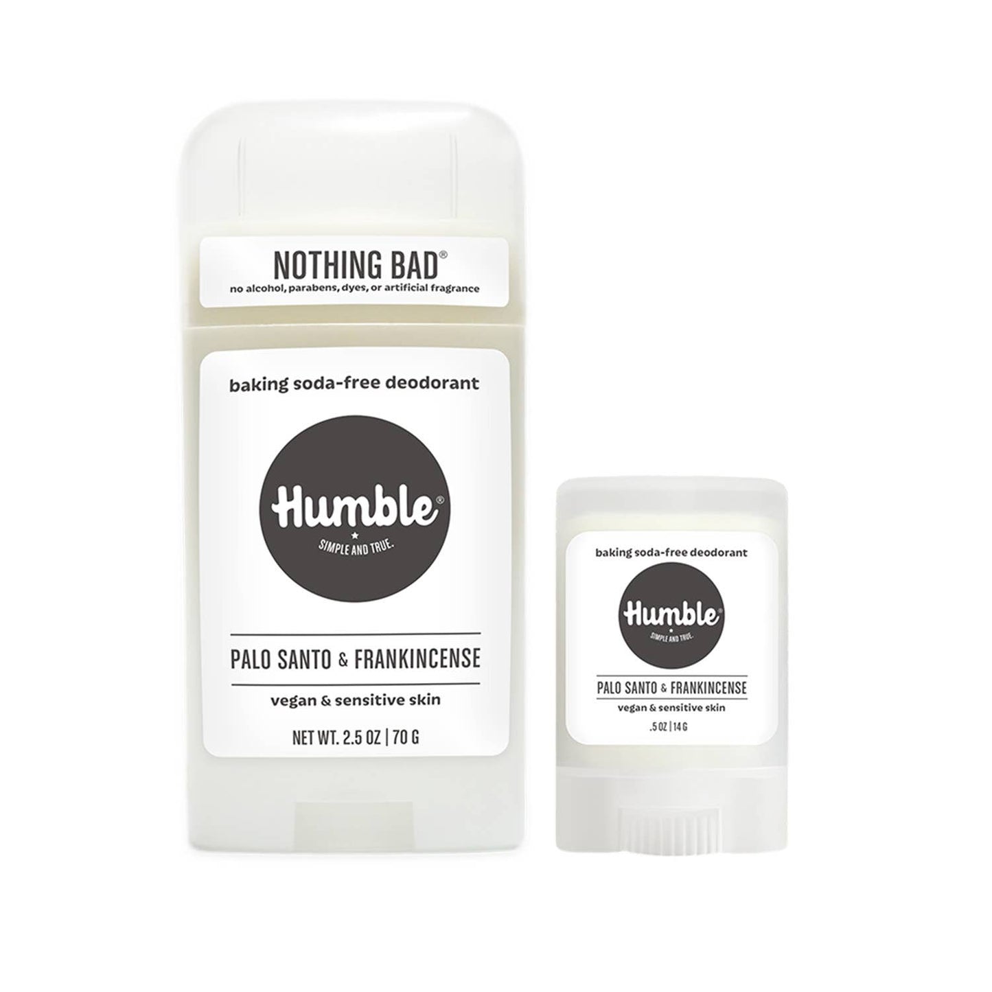 Humble Brands, Inc. - Travel Size Sensitive Skin/Vegan Palo Santo & Frankincense