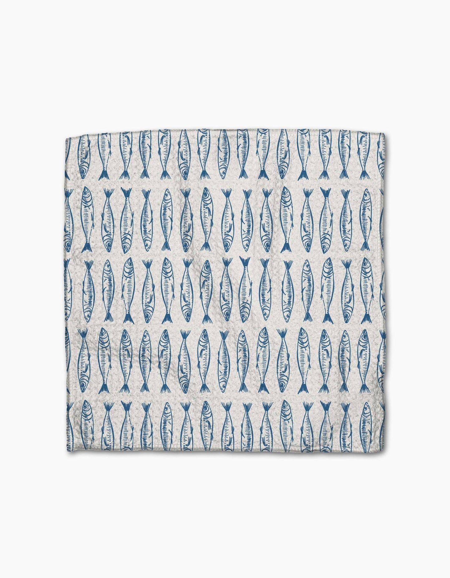Geometry - Sardine Check Blue Dishcloth Set