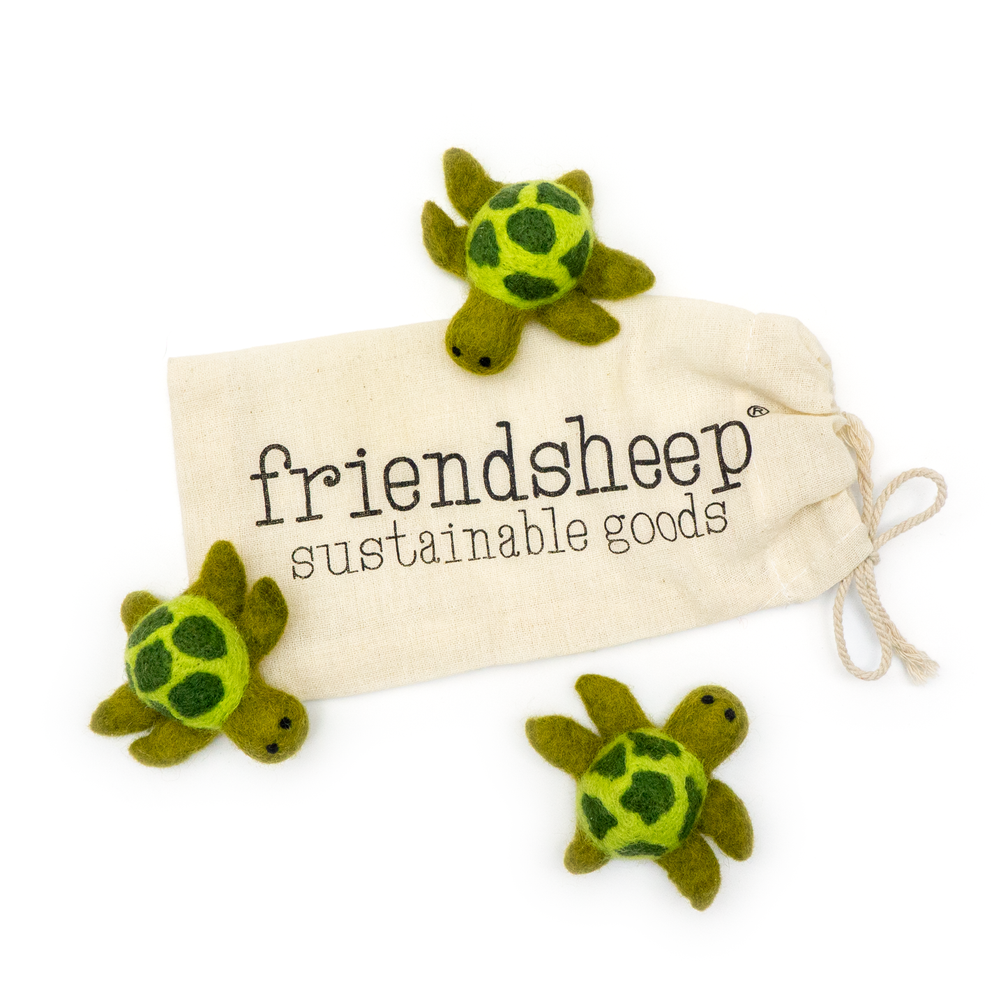 Felt Wool Sea Turtle Pet Toy / Freshener