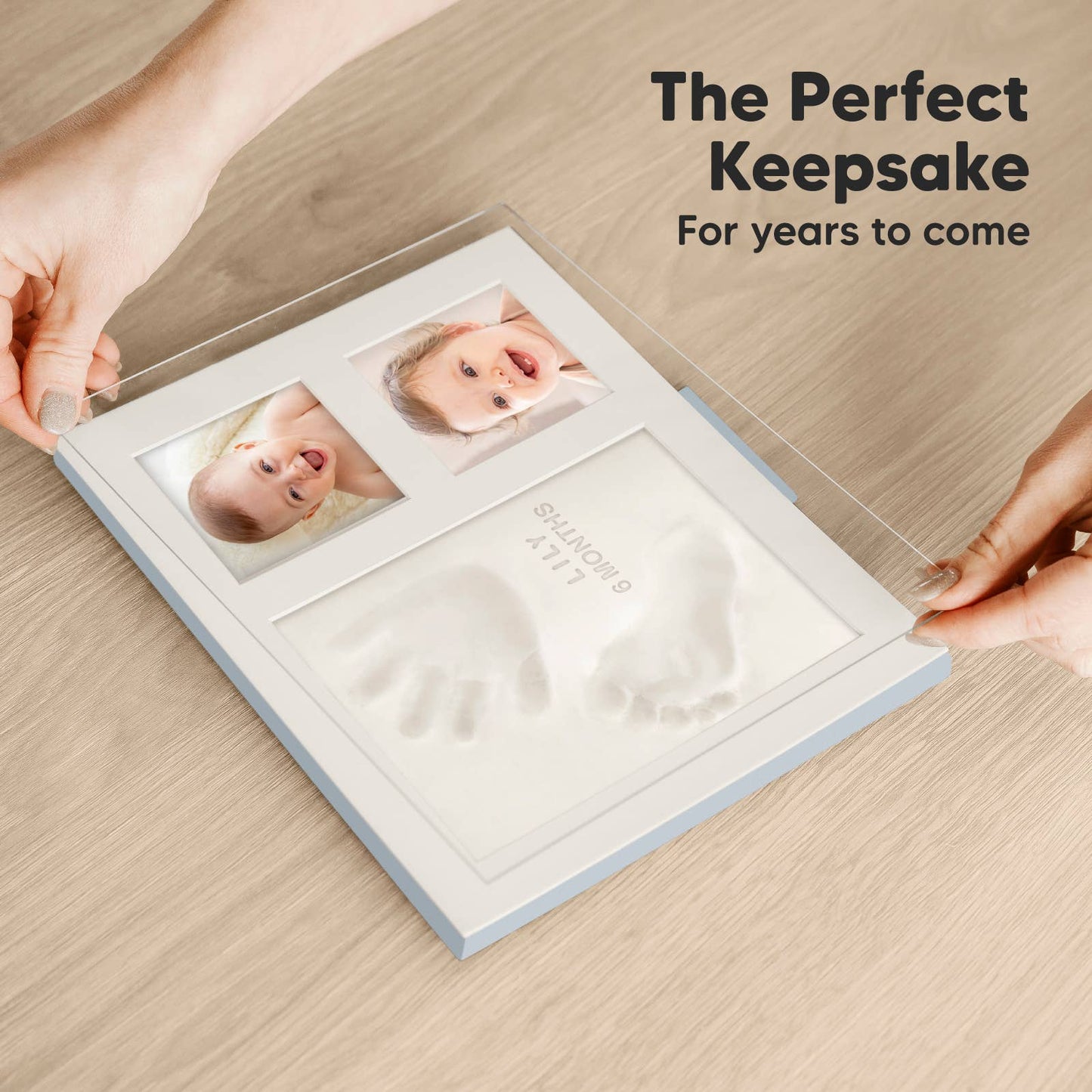 KeaBabies - KeaBabies Baby Handprint, Footprint Keepsake Solo Frame