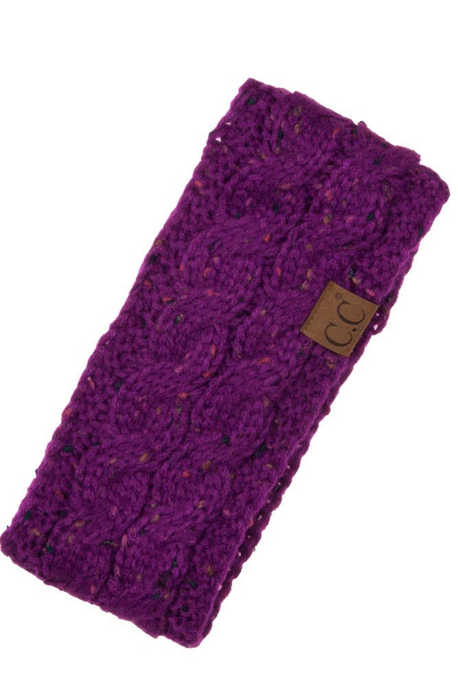 C.C Chunky Knit Confetti Sherpa Lined Headband