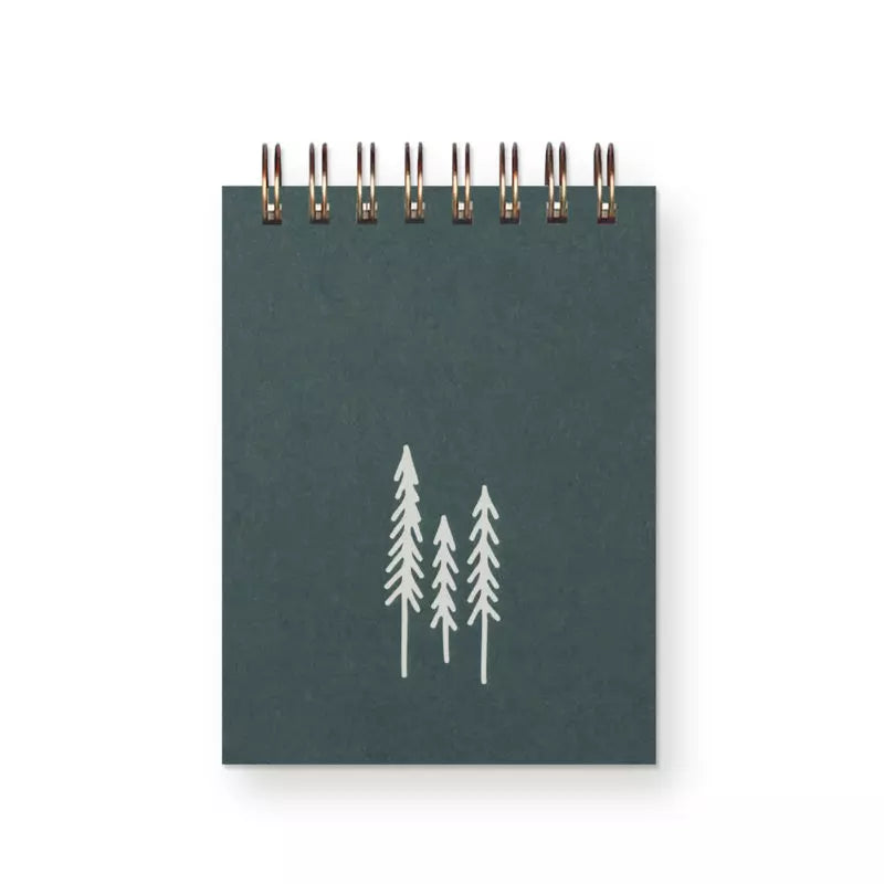 Mini Jotter Notebook | Evergreen Trees