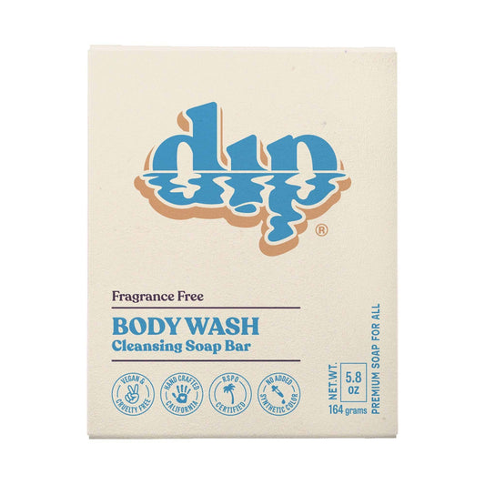 Dip - Body Wash Cleansing Soap Bar - Fragrance Free