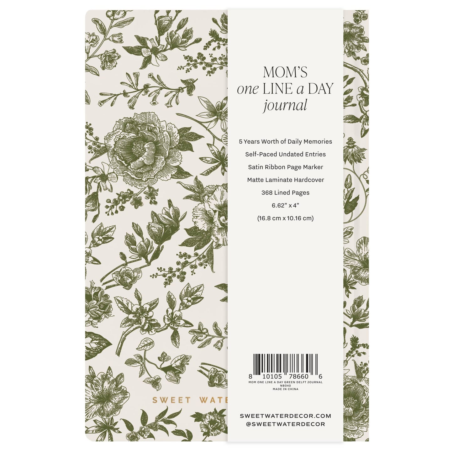 Sweet Water Decor - Mom's One Line A Day Journal - Mother's Day Gifts