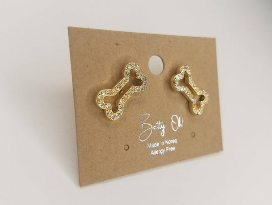 Dog Bone Post Earring